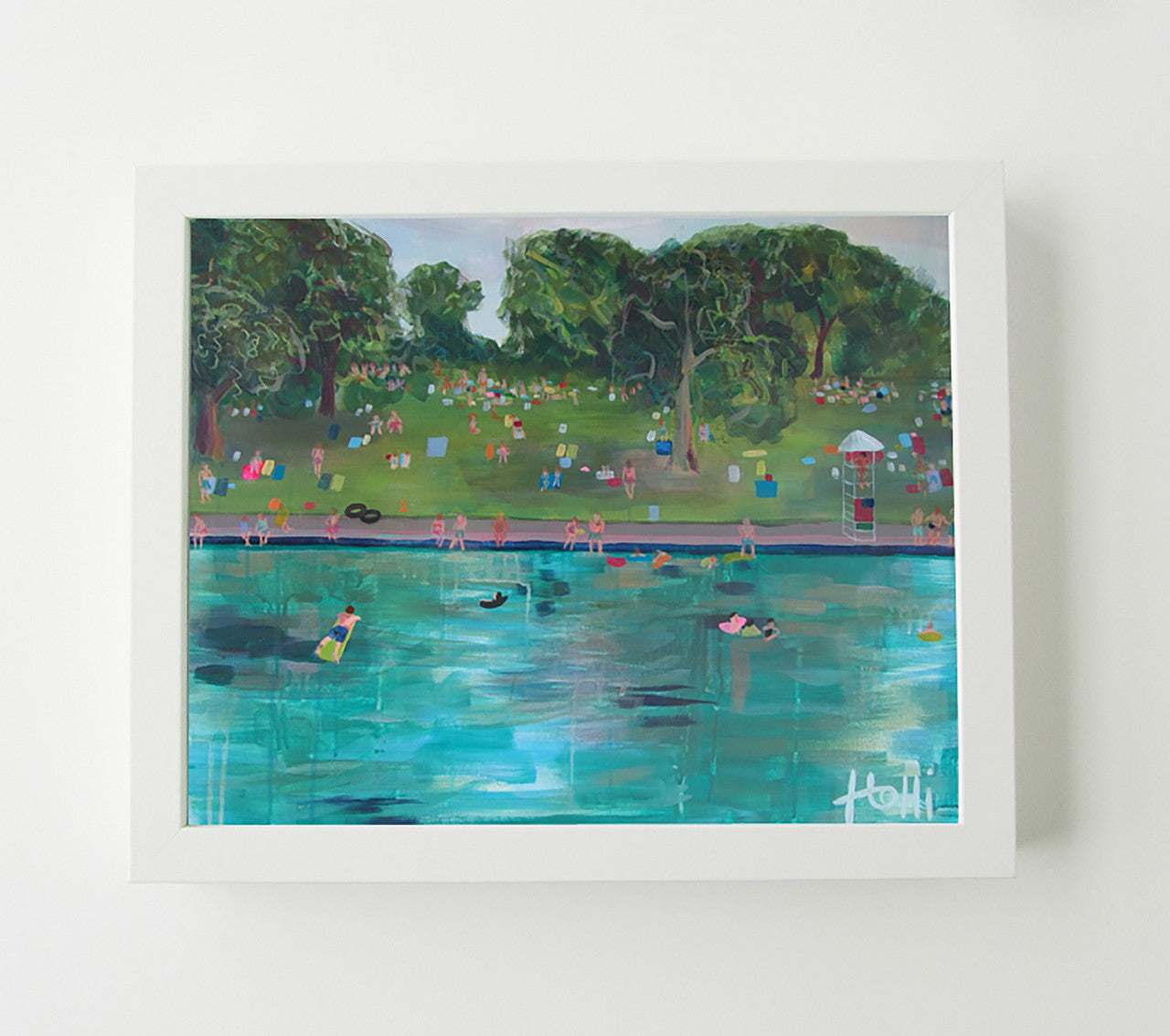 Barton Springs Pool Print by Holli Hartman