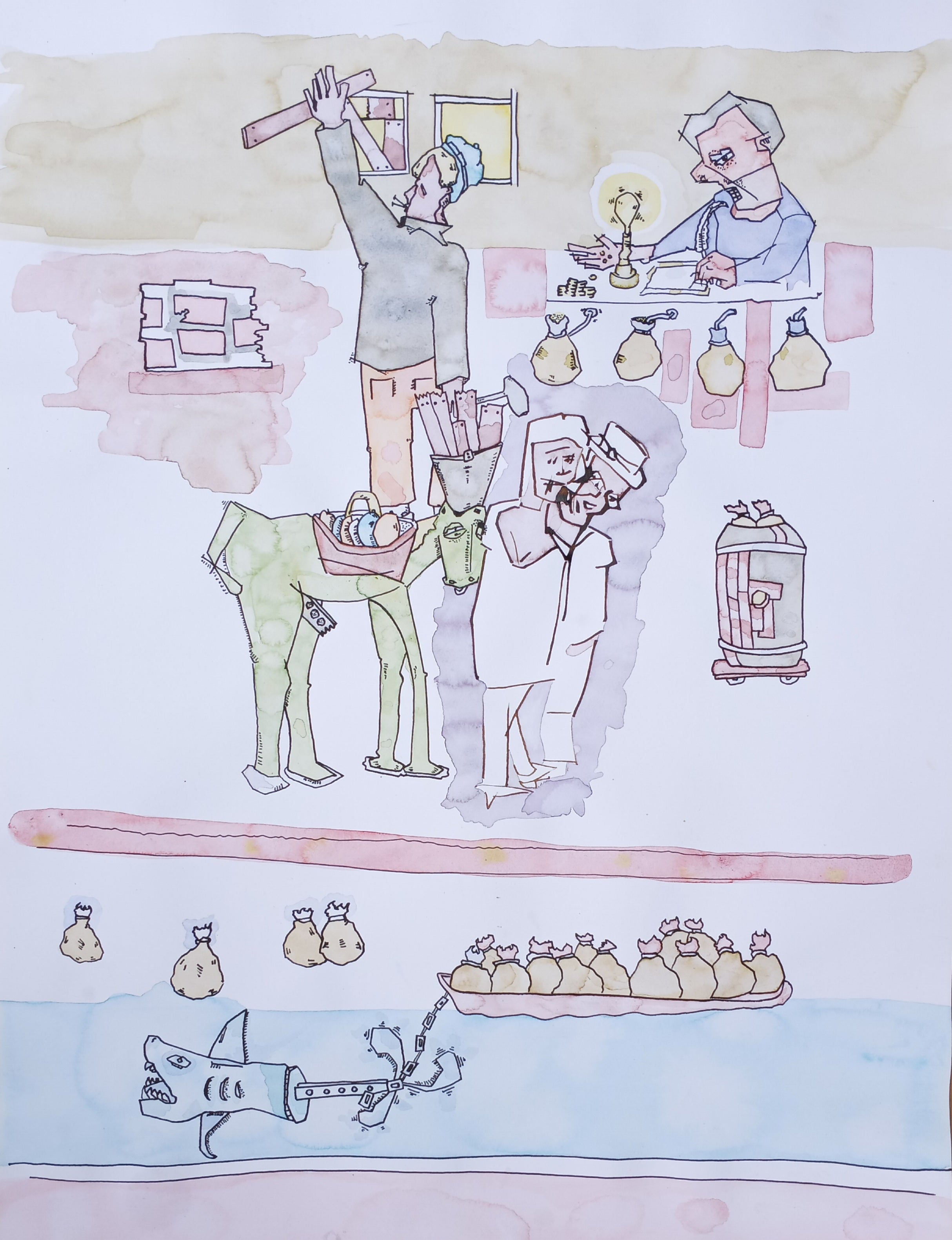 A Day in the Bank by Nicholas Halligan