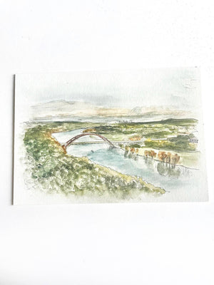 Austin 360 Bridge Print by Amber LeBlanc