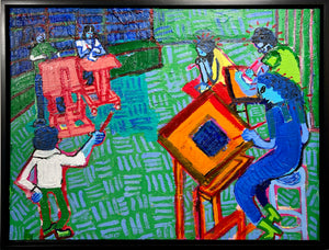 El Estudio Verde (After Matisse) by Andrea Muñoz Martinez of XOXO AMMO