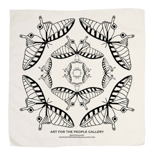 AFTPG Butterfly Bandana + Black, Cream or Red