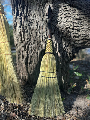Toasted Bamboo Hearth Broom by Blue Cypress Botanicals