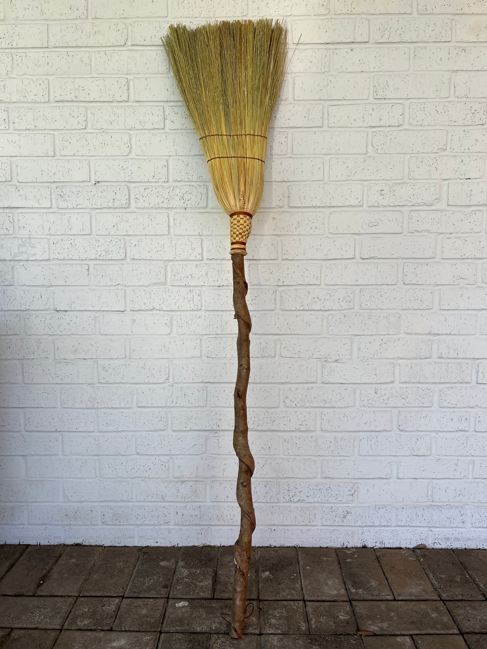 Spiraled Kitchen Broom by Blue Cypress Botanicals