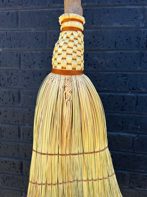 Spiraled Kitchen Broom by Blue Cypress Botanicals