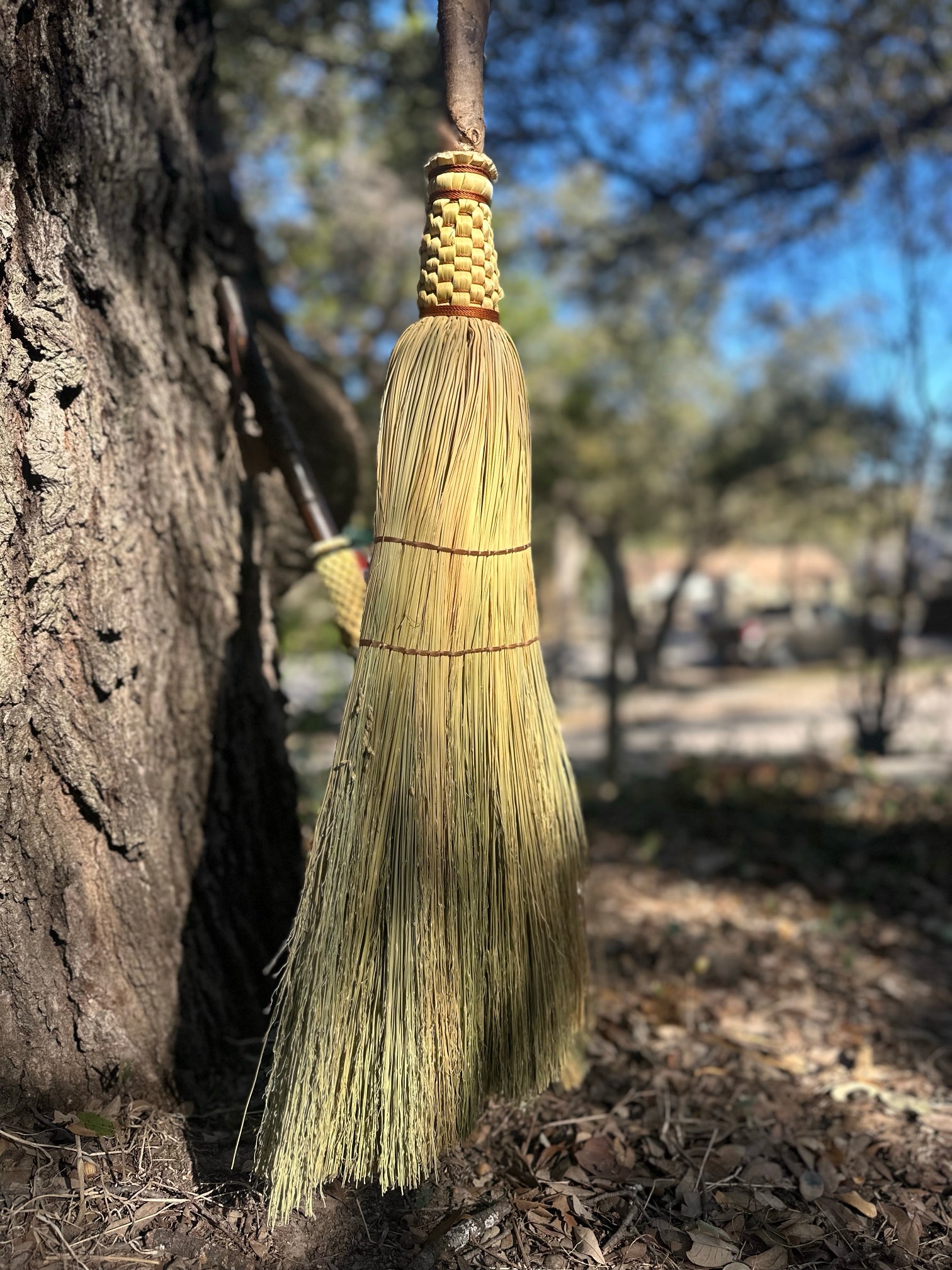 Spiraled Kitchen Broom by Blue Cypress Botanicals