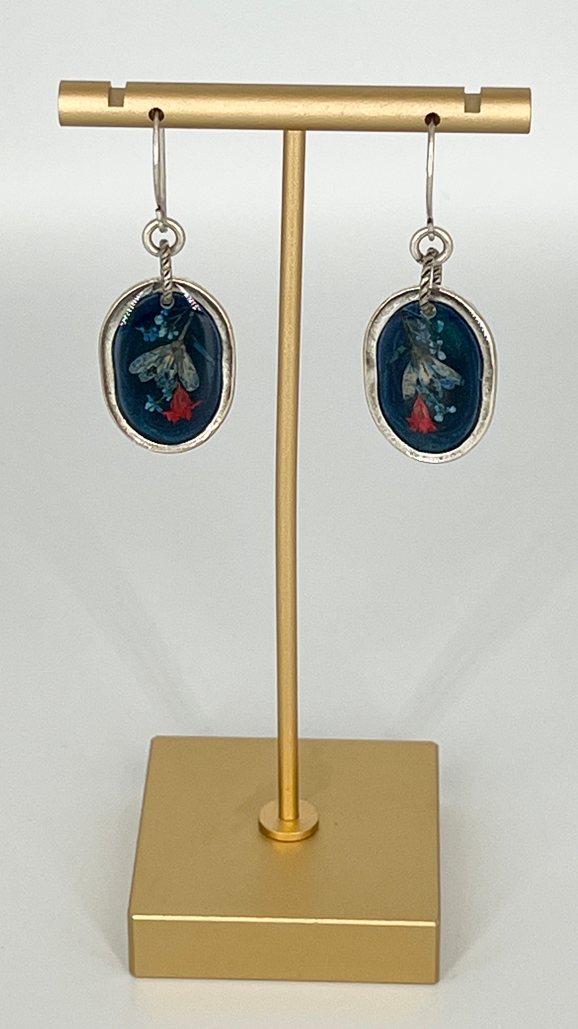 Nectar Earrings by Bee Mary + Oval