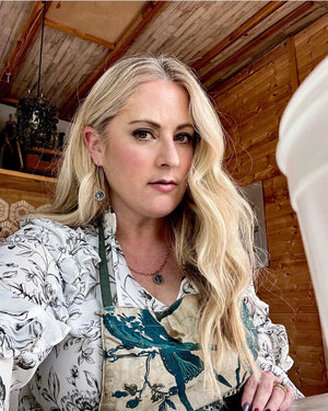 Crushed Glass Bar Earrings by Bee Mary