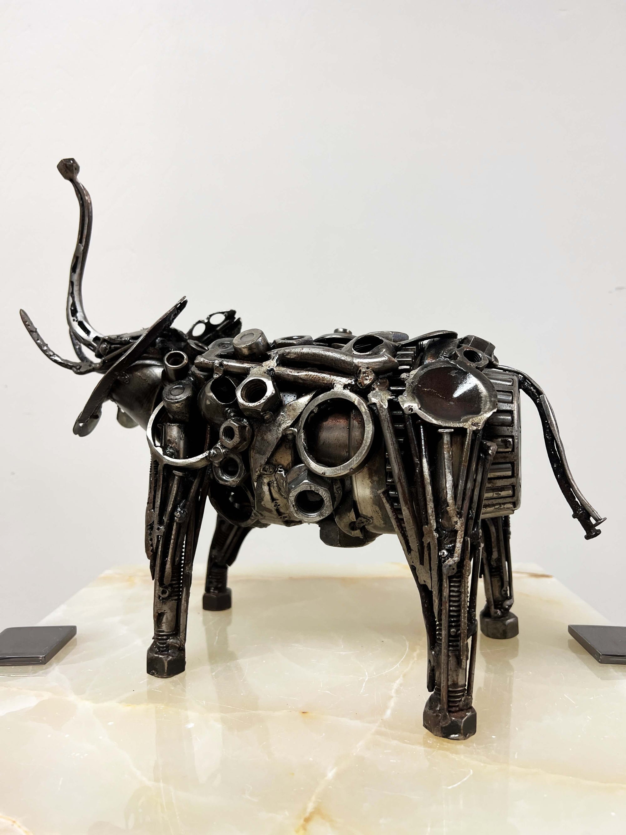 Steampunk Elephant Metal Art Sculpture by Bernardo Meza of Meza Metal Sculptures