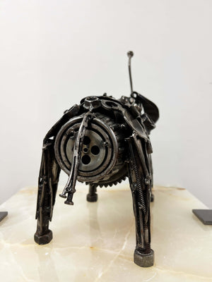 Steampunk Elephant Metal Art Sculpture by Bernardo Meza of Meza Metal Sculptures