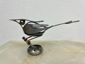 Cutlery Bird Metal Art Sculpture #10 by Bernardo Meza of Meza Metal Sculptures