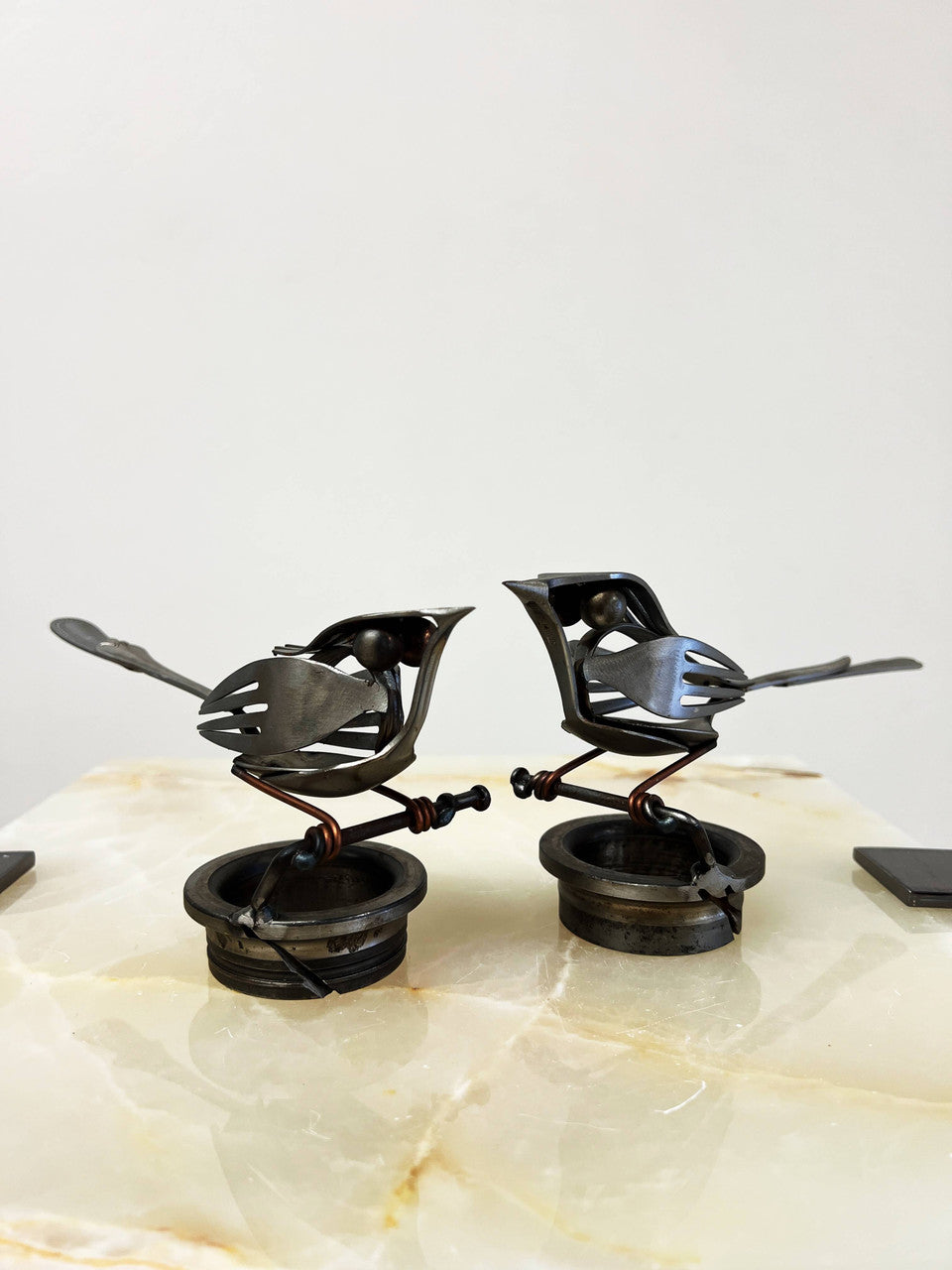 Cutlery Birds Metal Art Sculptures by Bernardo Meza of Meza Metal Sculptures