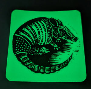 Glow in the Dark Armadillo Sticker by Brunky Art