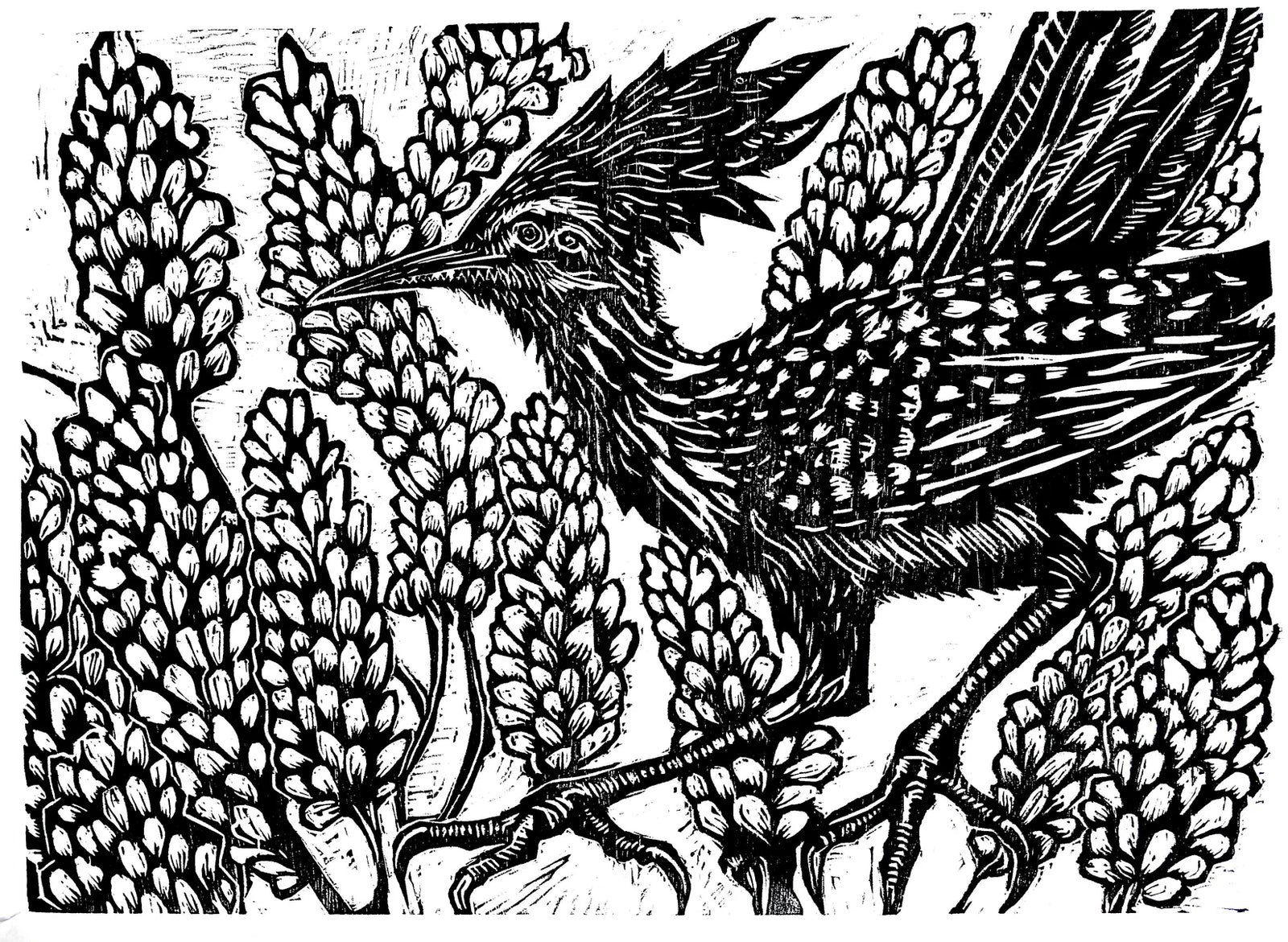 Flower Runner Print by Brunky Art