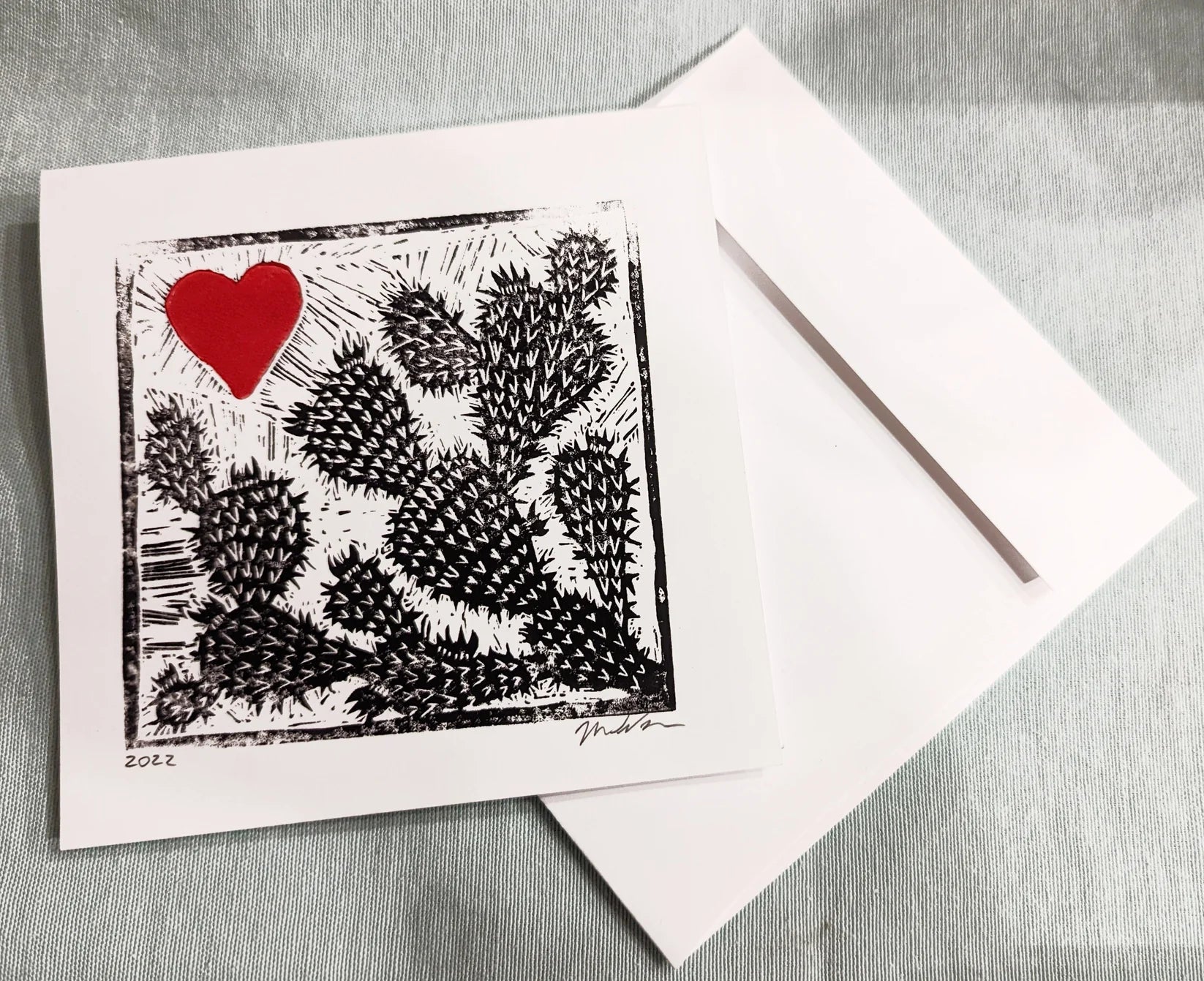 Desert Love Greeting Cards by Brunky Art