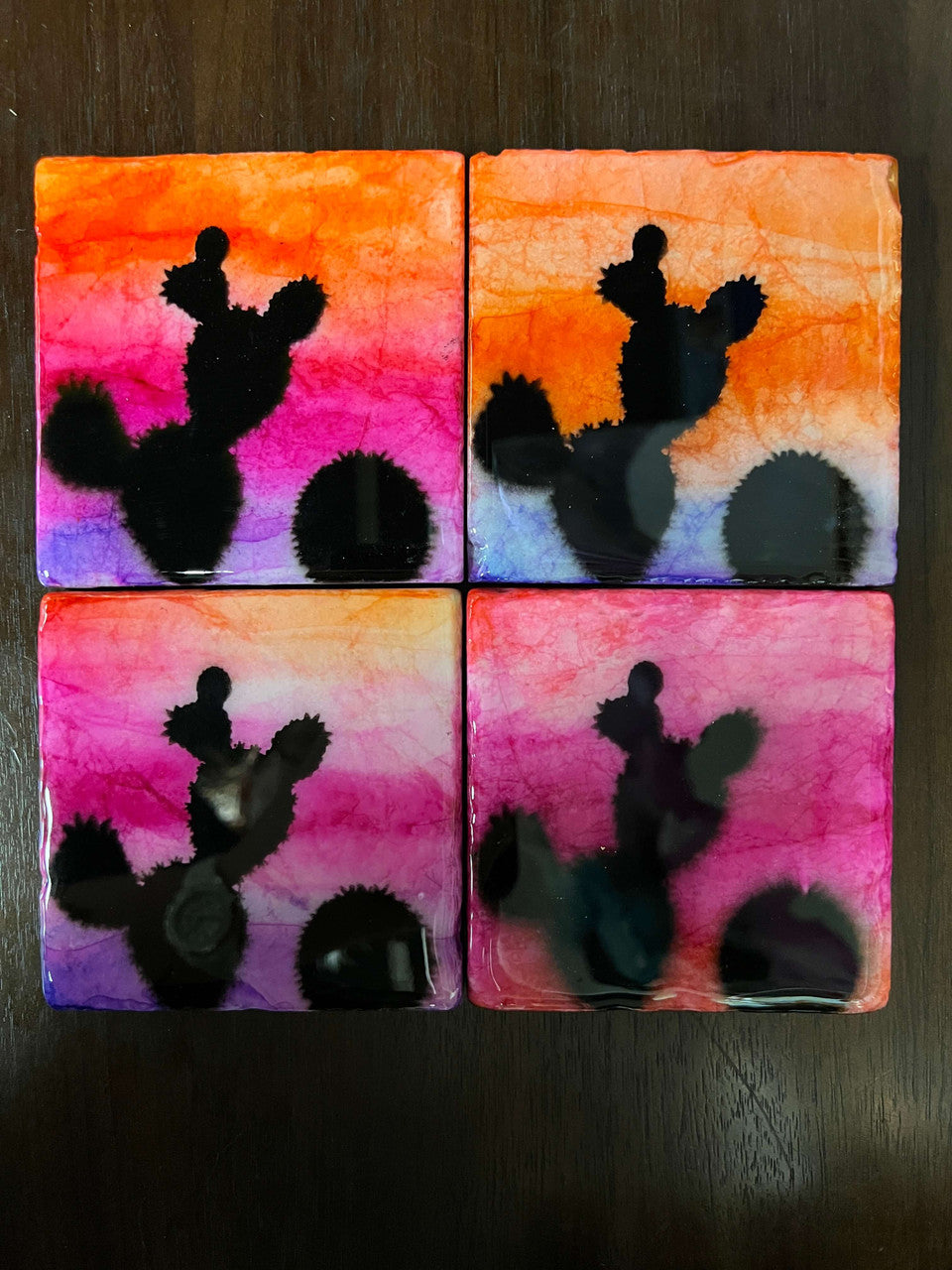 Colorful Tile Coasters by Calloway Studios