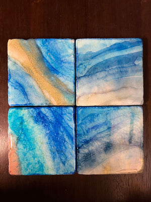 Colorful Tile Coasters by Calloway Studios