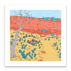 Enchanted Rock Print by Cara Jackson