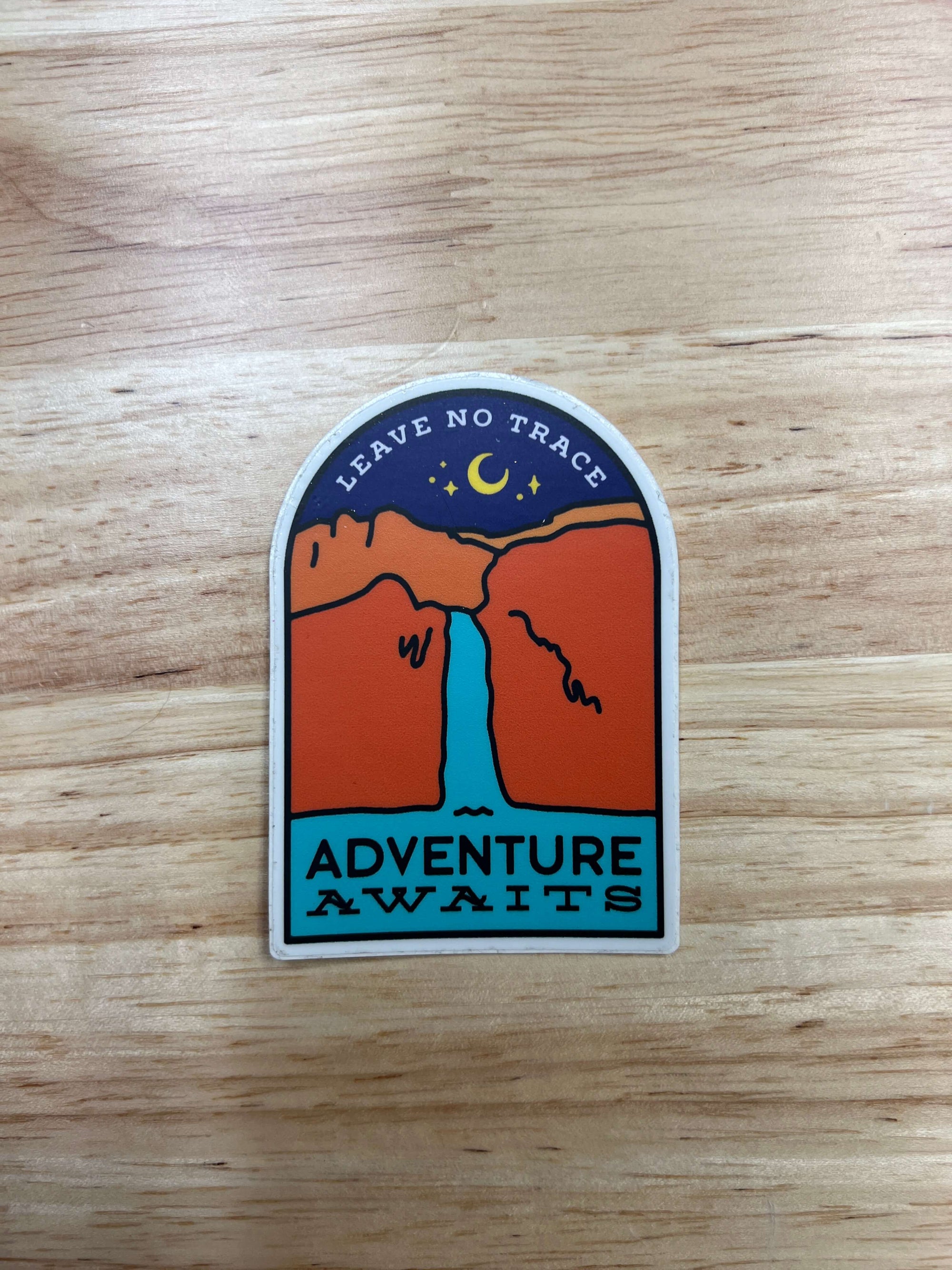 Leave No Trace, Adventure Awaits Stickers by Cara Jackson