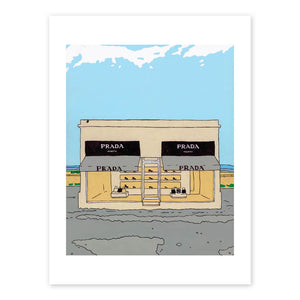 Prada, Marfa Print by Cara Jackson