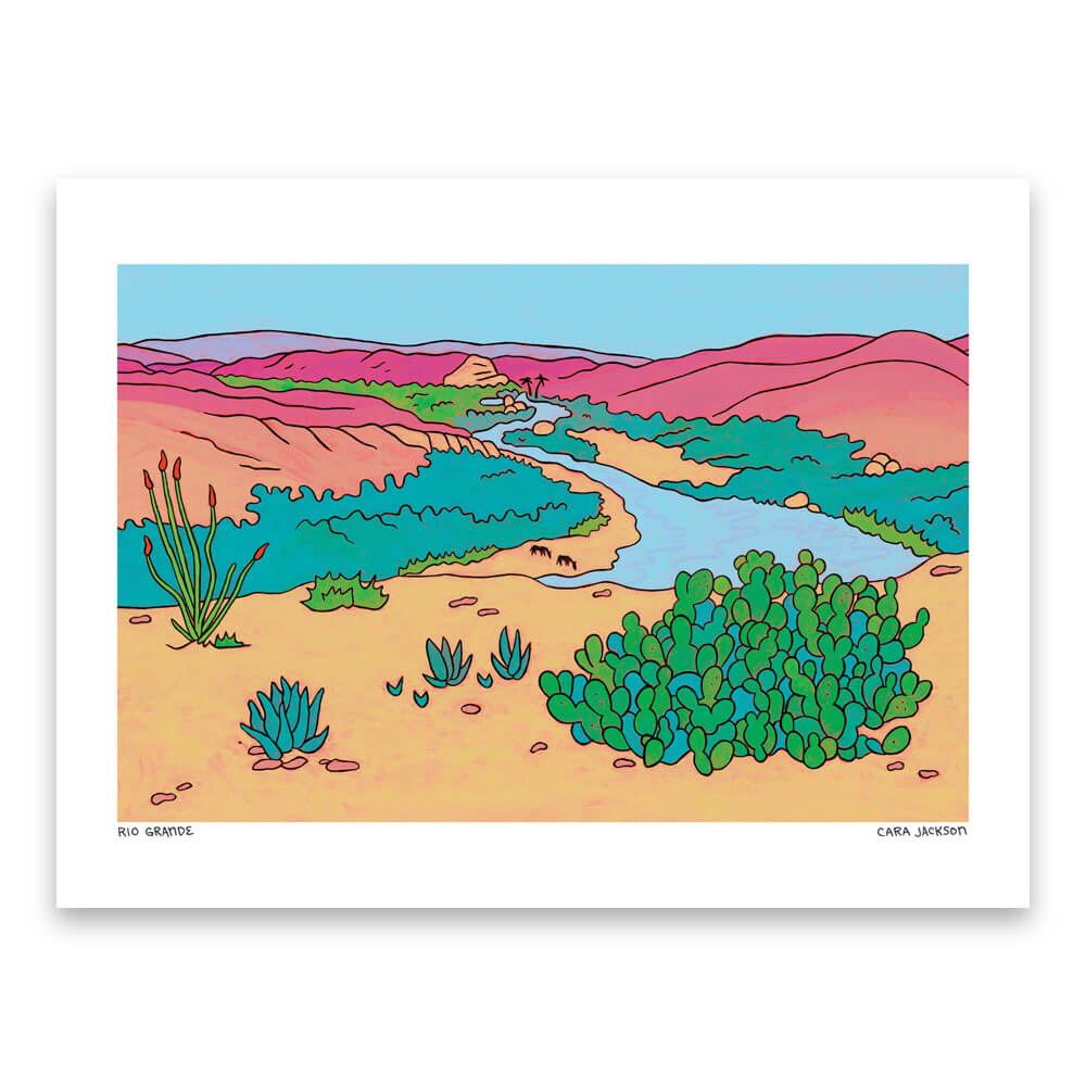 Rio Grande Print by Cara Jackson