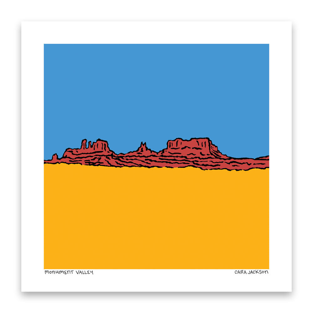 Monument Valley Print by Cara Jackson