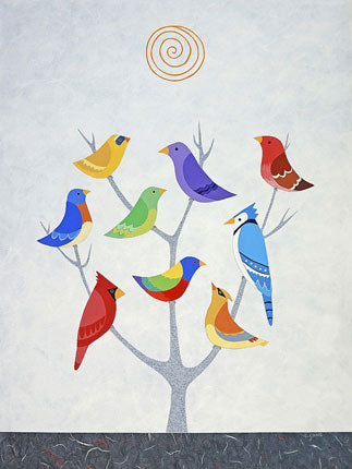 Bird Tree I Print by Casey Craig