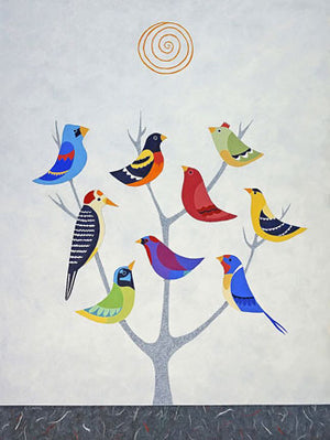 Bird Tree II Print by Casey Craig