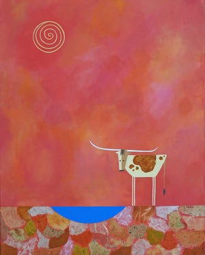 Longhorn at Blue Hole IV by Casey Craig