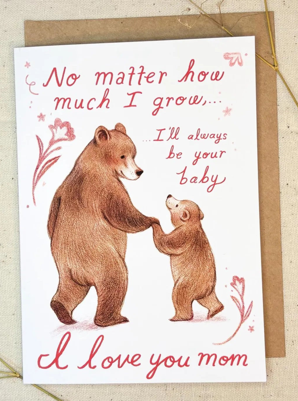 Mama Bear Mother's Day Card by Cats in Cardigans