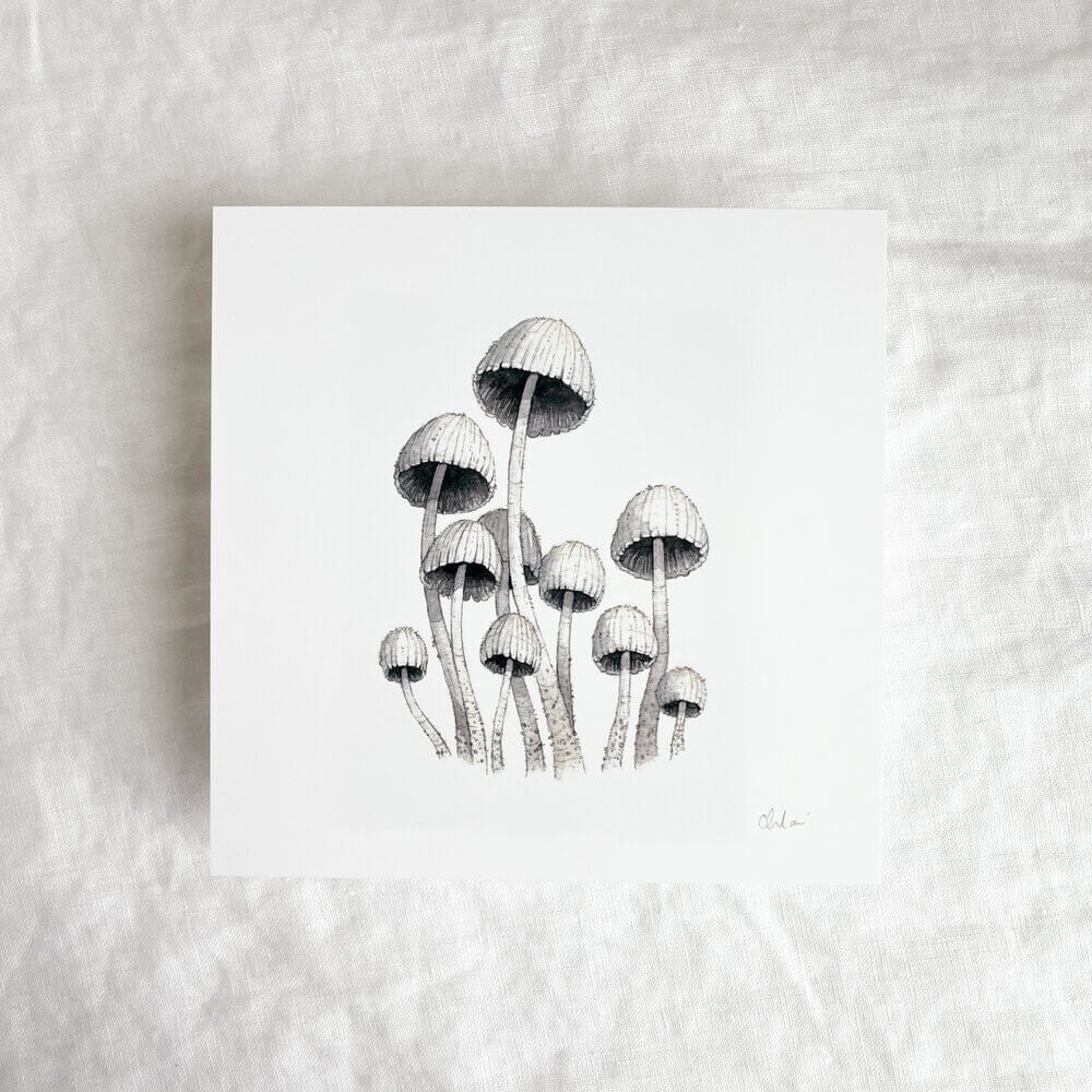 Mushroom Study #1 Print by Chloé Gray