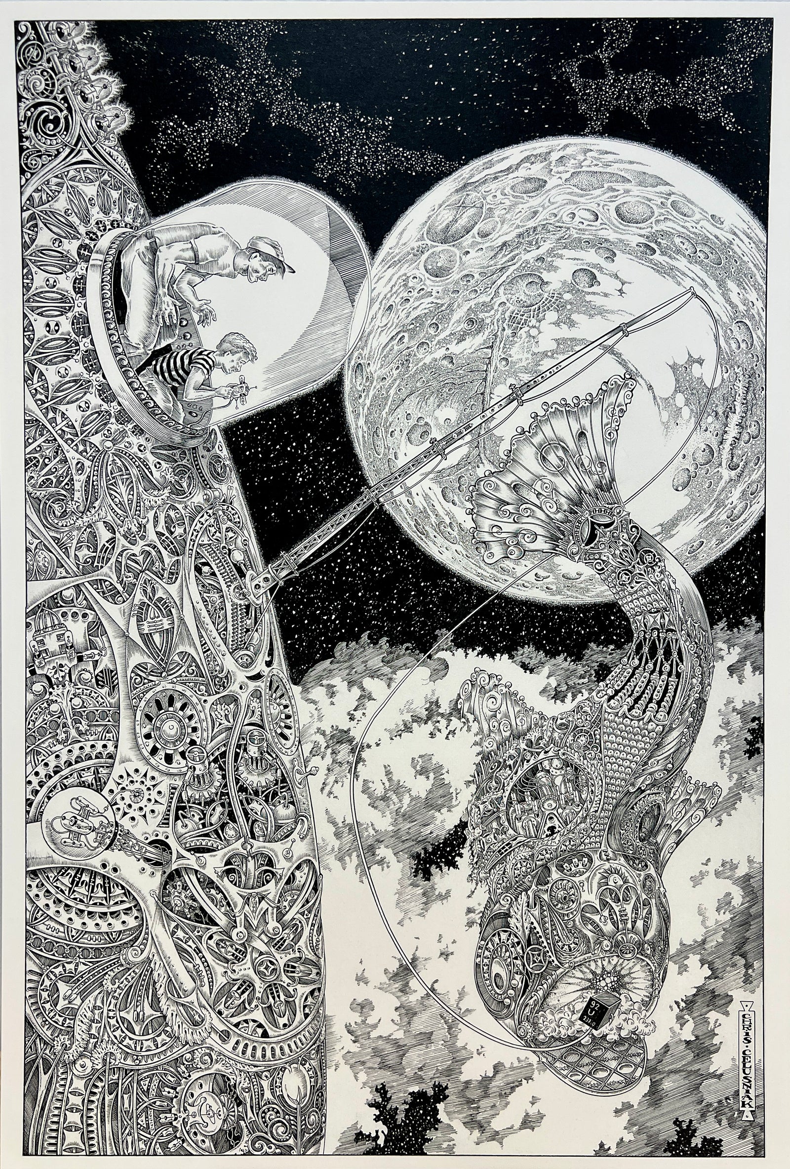 Startide Fishermen Print by Chris Celusniak