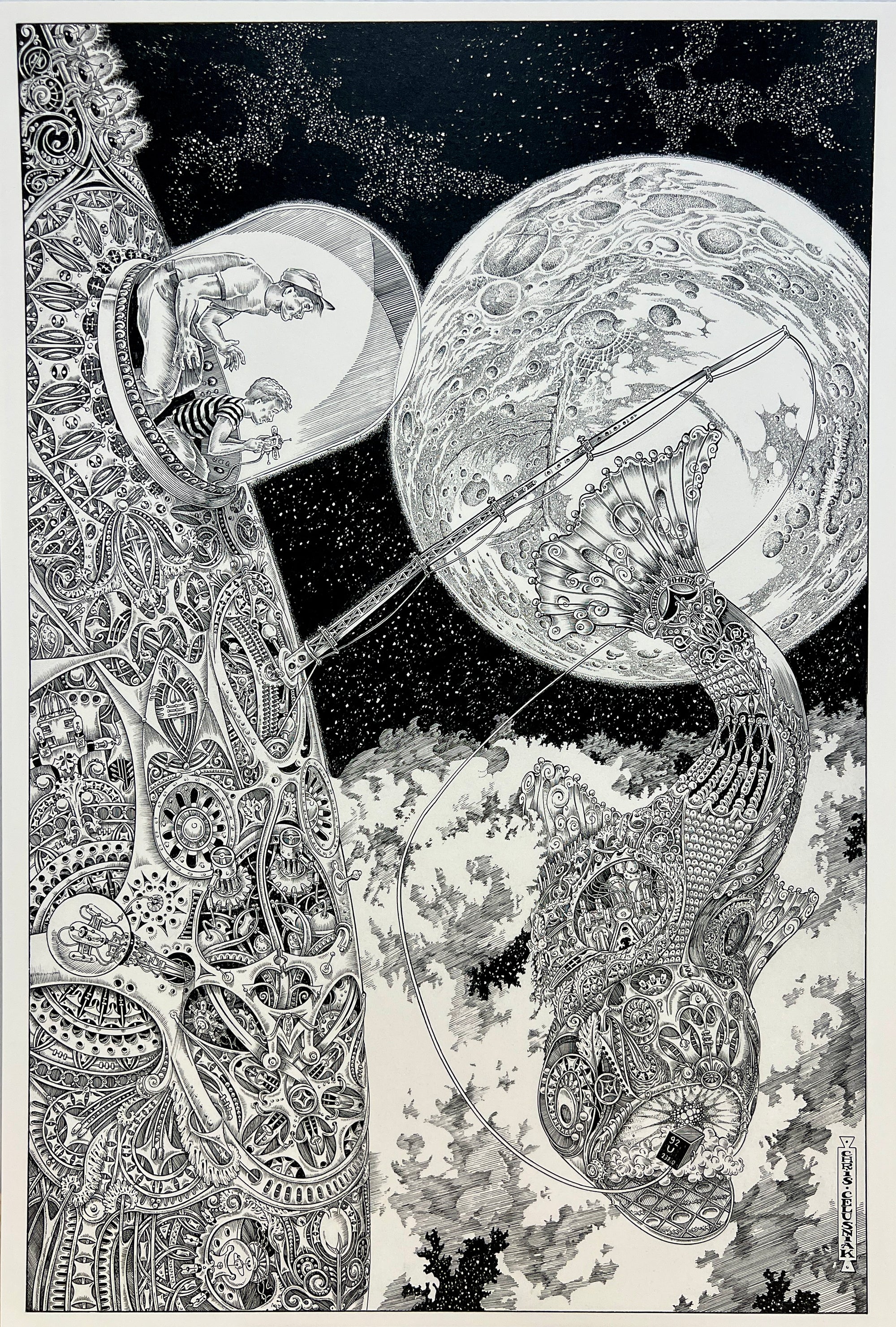 Startide Fishermen Print by Chris Celusniak