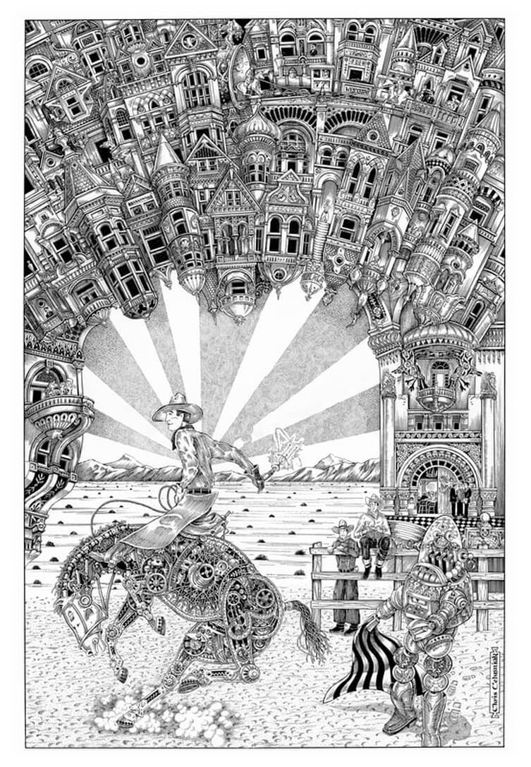 I ask the viewer to look into the canvas to find the intimate spaces within the larger whole, to read the narrative of its inhabitants each with a story to tell.