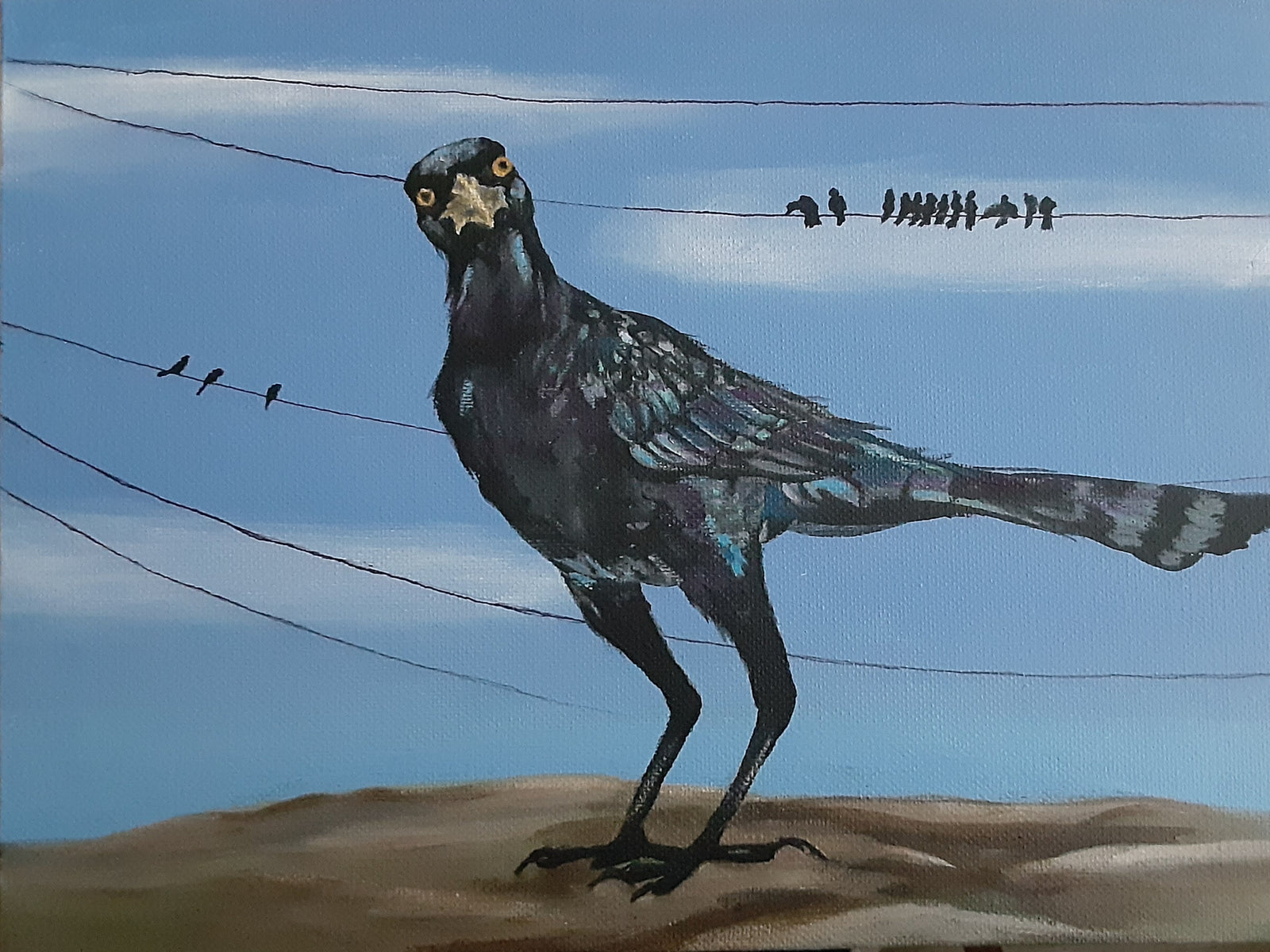 Grackle Print by Christina Green-Martinez