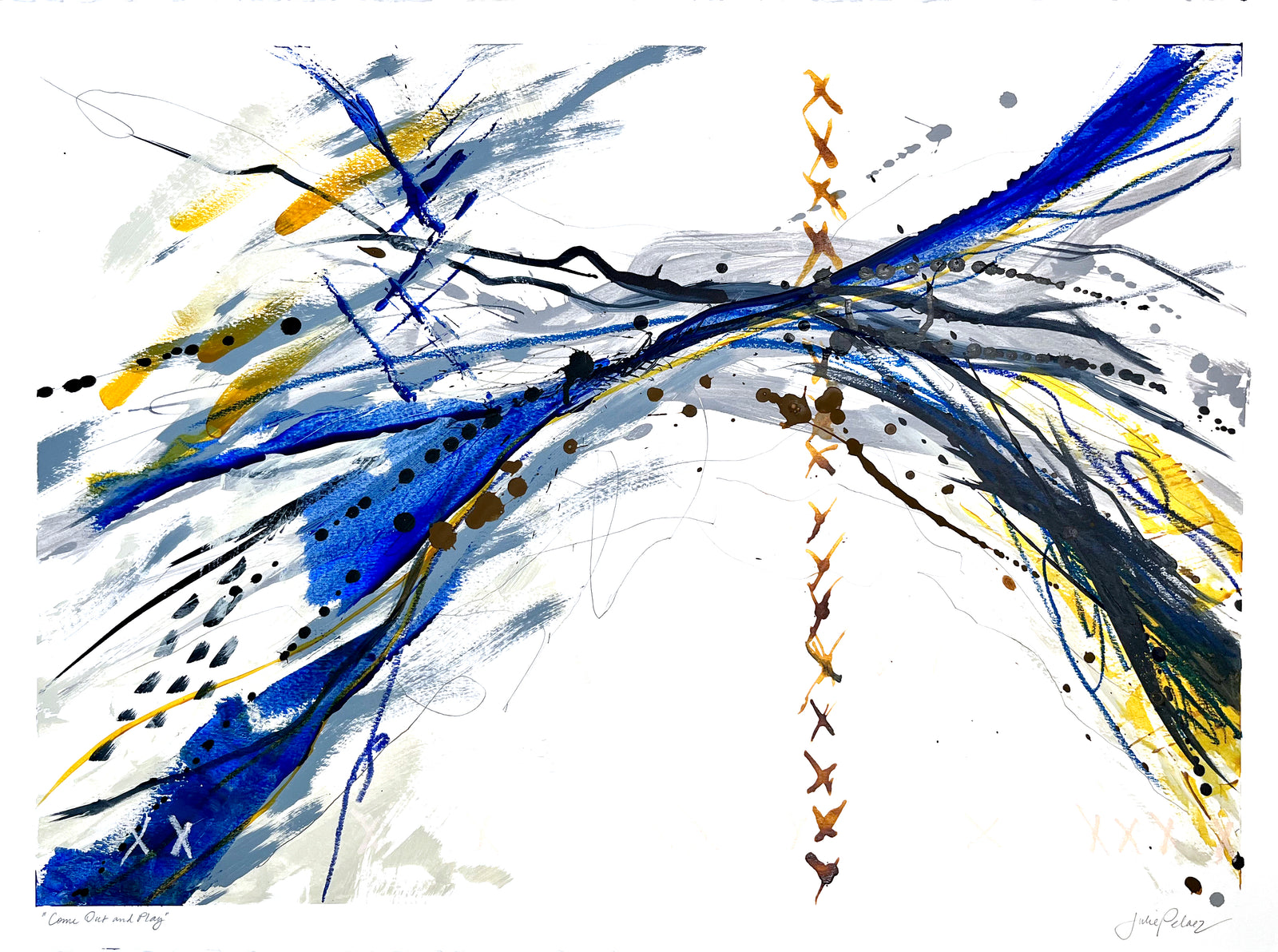 Come Out and Play - Original Art by Julie Pelaez