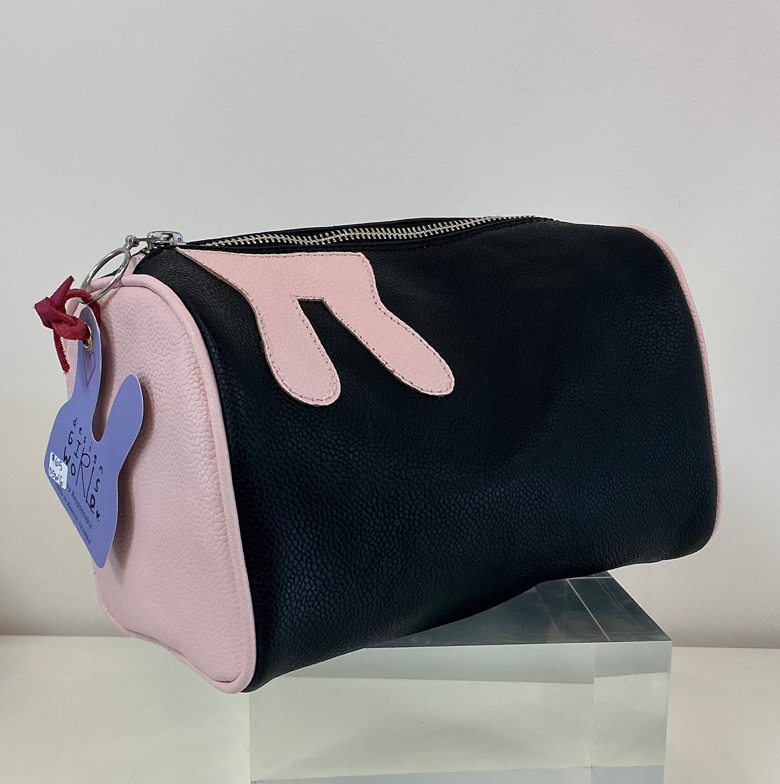 Cosmetic Bag - Black and Pink by design Girls World