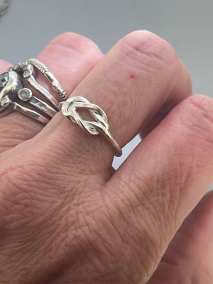 Sterling Silver Knot Ring by Courtney Marie Jewlery