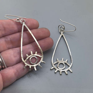 Evil Eye Drop Earrings by Courtney Marie Jewelry