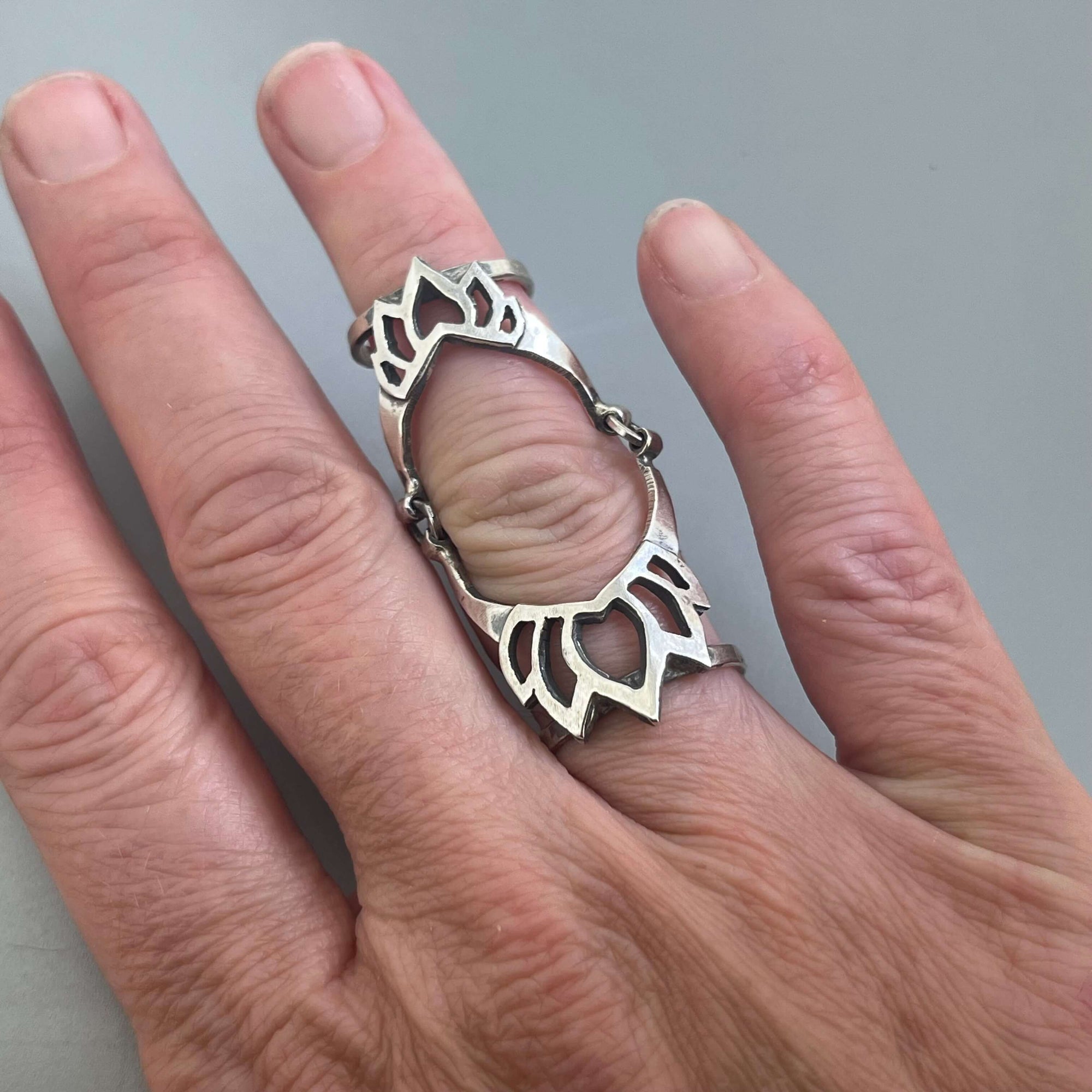 Hinged Armour Ring by Courtney Marie Jewelry