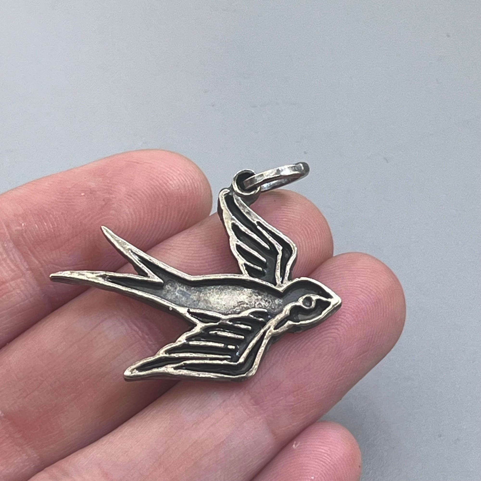 Silver Sparrow Pendant by Courtney Marie Jewelry