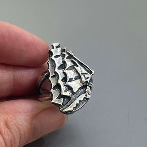 Silver Ship Ring by Courtney Marie Jewelry