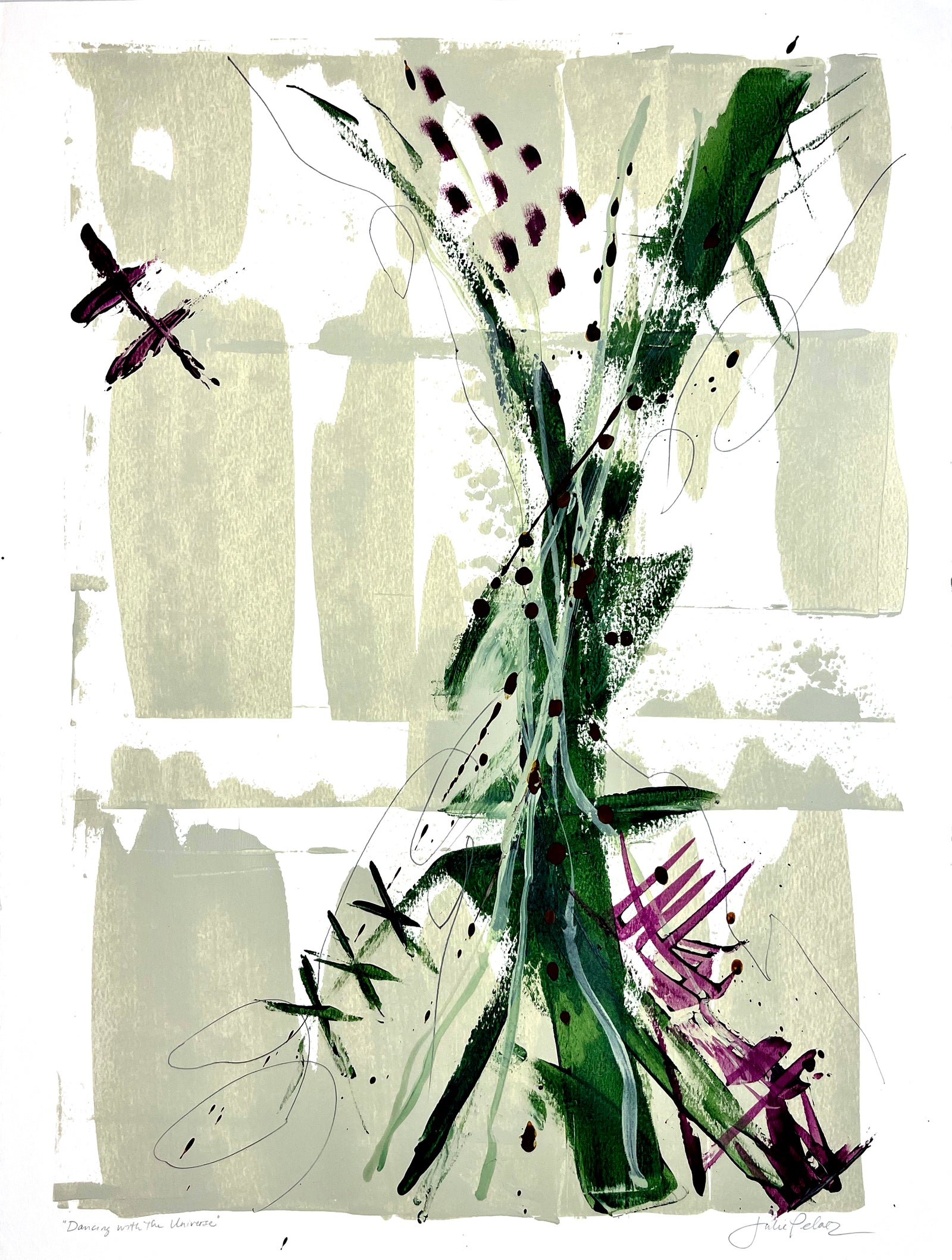 Dancing with the Universe - Original Art by Julie Pelaez