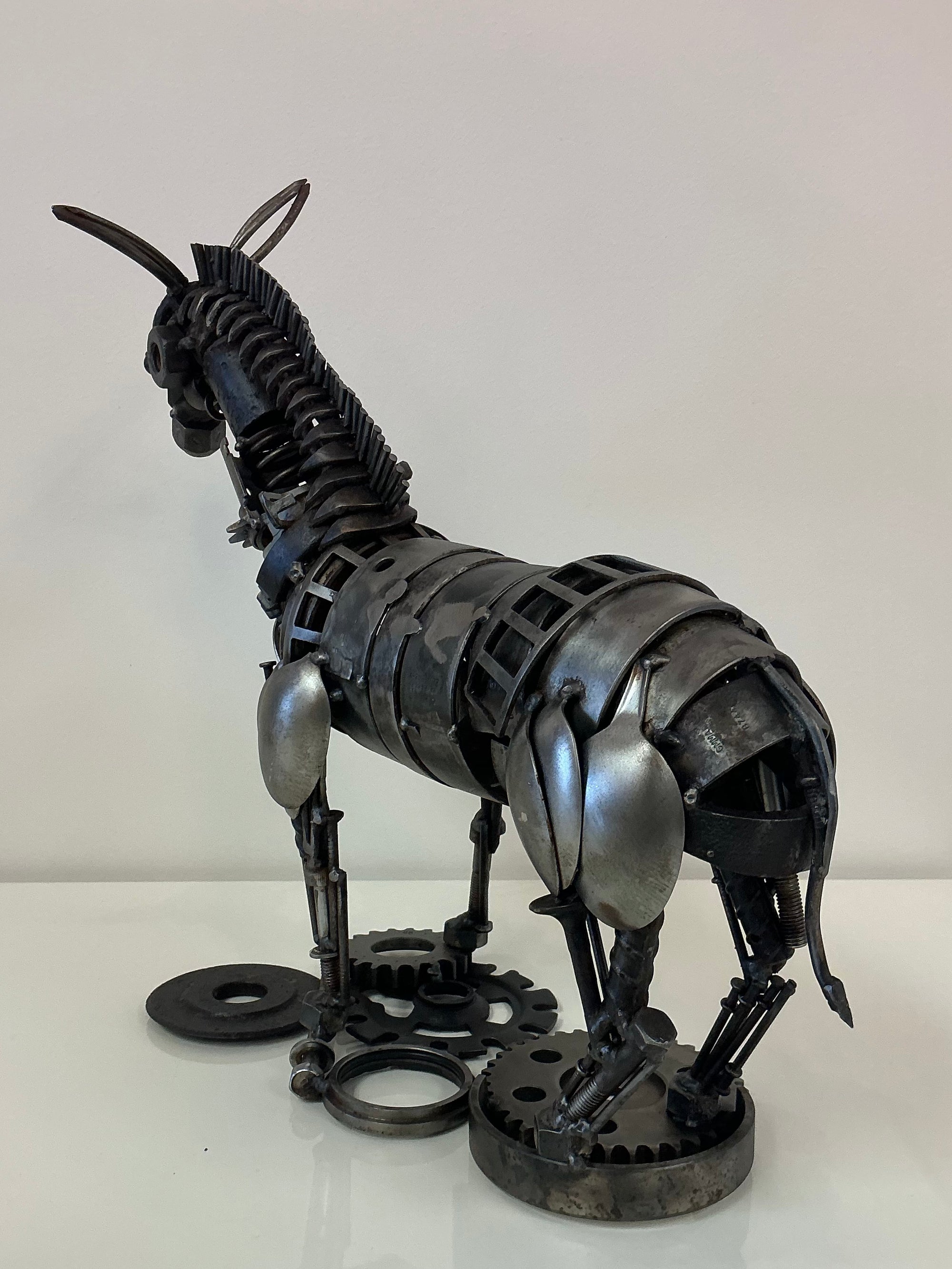 Donkey Metal Art Sculpture by Bernardo Meza of Meza Metal Sculptures