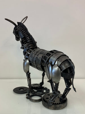 Donkey Metal Art Sculpture by Bernardo Meza of Meza Metal Sculptures