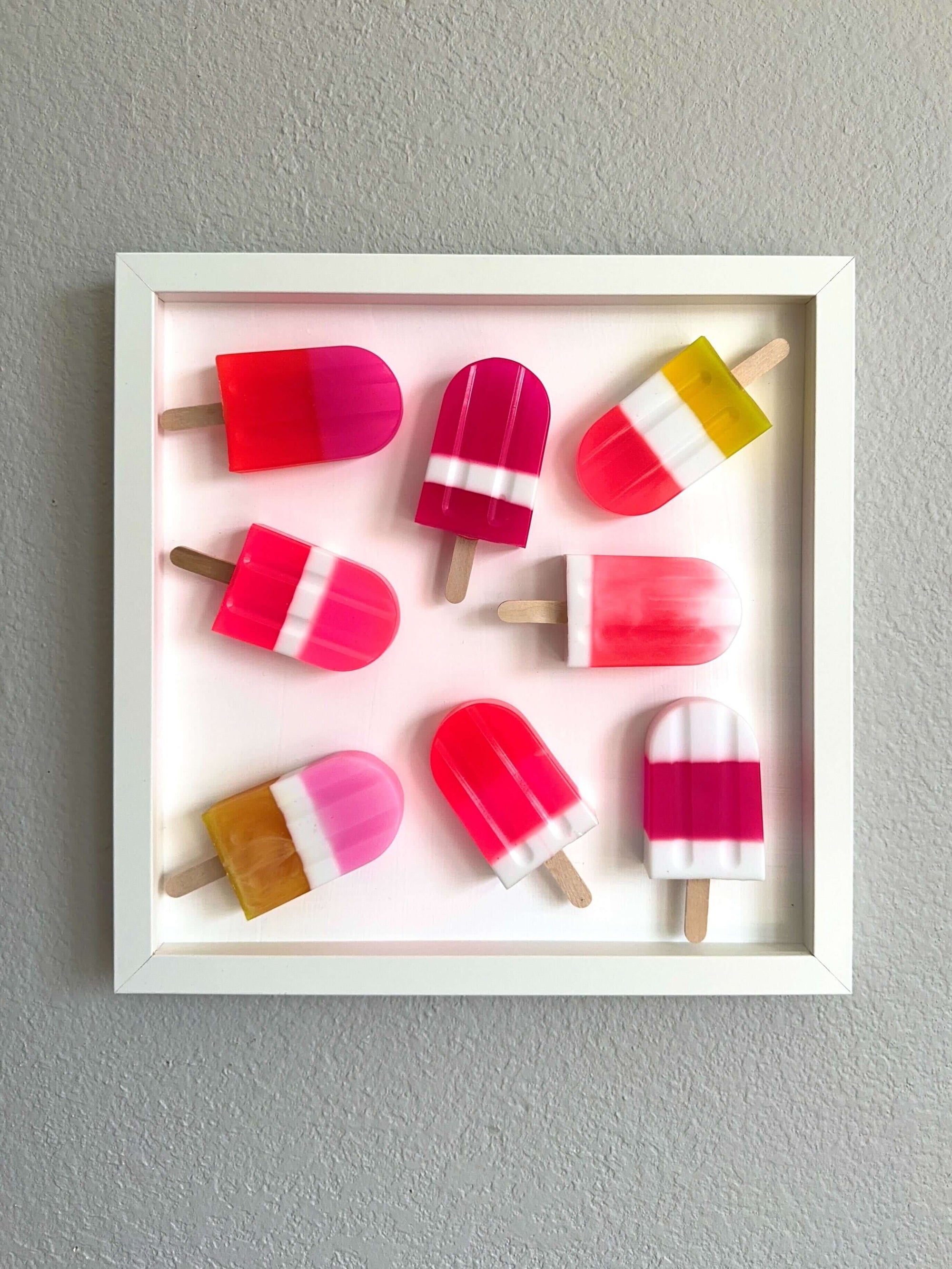 8 Pretty + Pink Popsicles by  Elena Mester