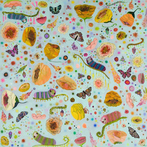 Butterflies are beloved and beautiful, but don't forget about the caterpillars! Eli Halpin's painting will make you fall in love with crawly critters!