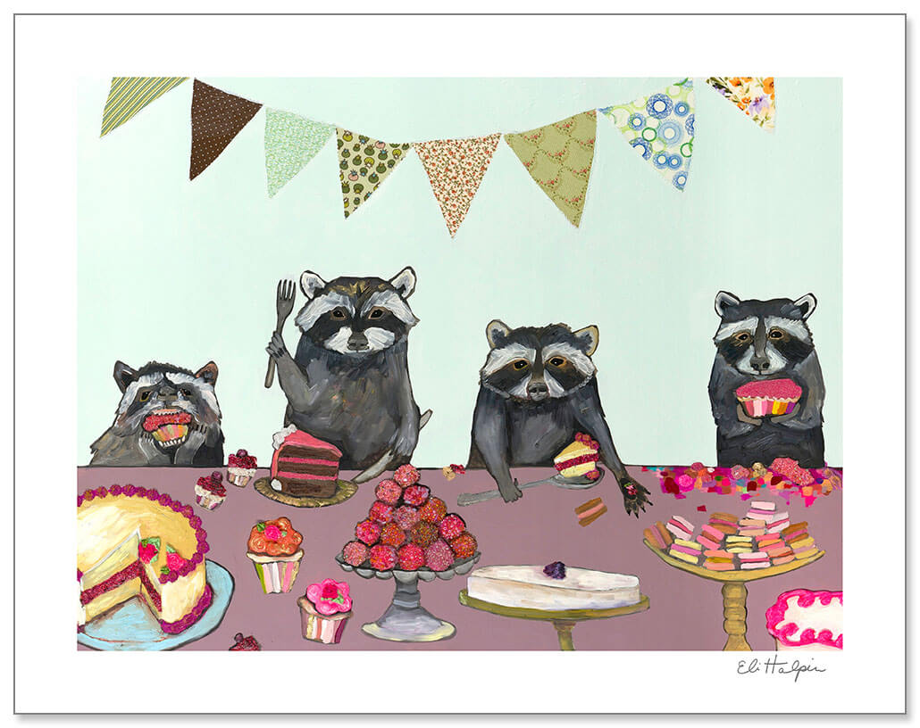 Cupcake Party by Eli Halpin + 11"x14" - Paper Print