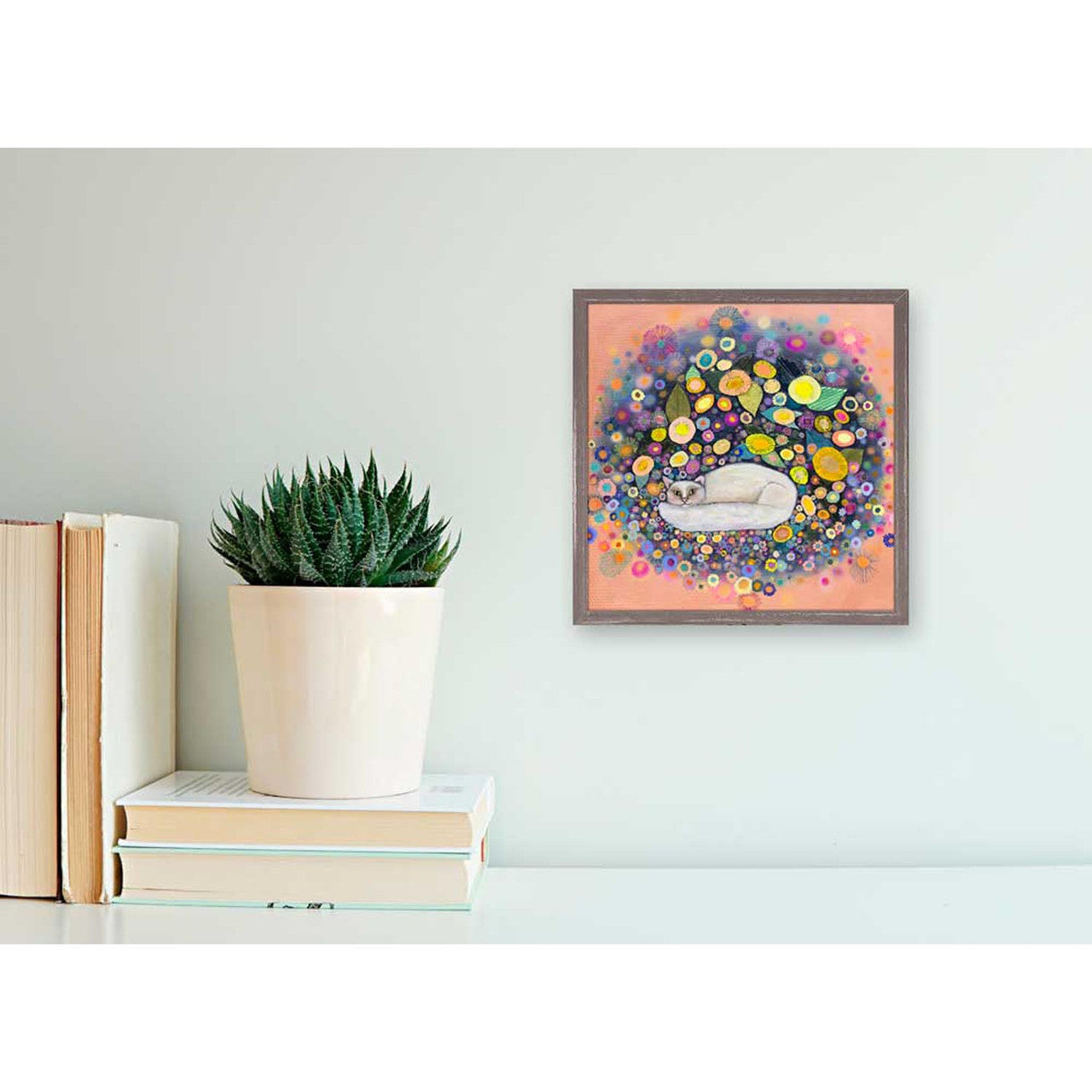 Feral Cat Nest Mini Framed Canvas Print by Eli Halpin