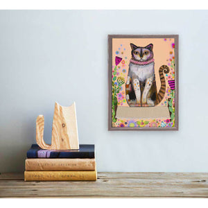 Feral Cat - Jasper - Mini Framed Canvas Print by Eli Halpin