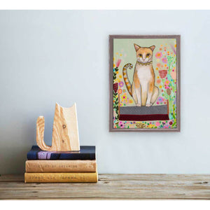 Feral Cat - Patricia- Mini Framed Canvas Print by Eli Halpin